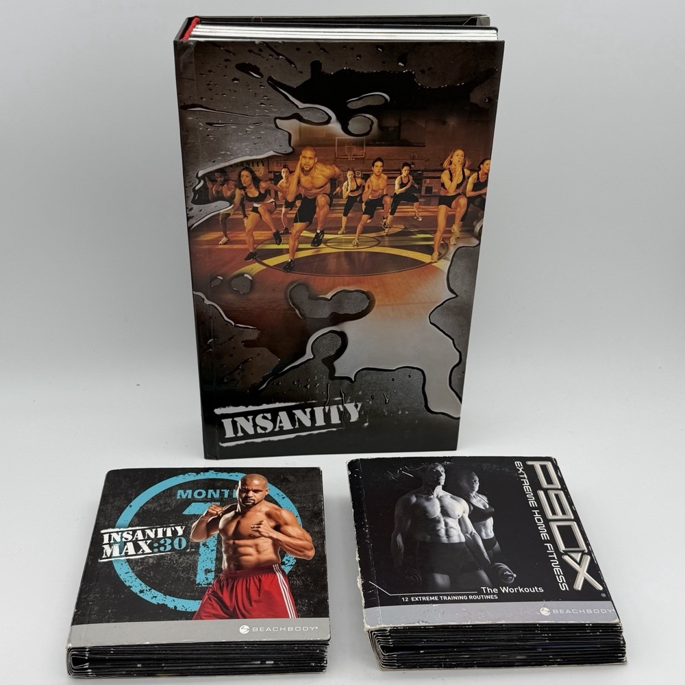 Beachbody INSANITY MAX 30 P90X Workout DVD Lot Shaun T Tony Horton